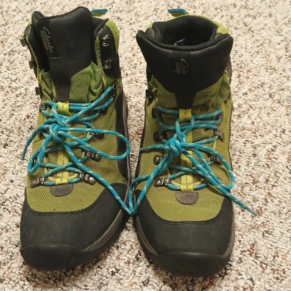 Clarks Men’s Outride Mesh GTX Leather Hiking Shoe 12M EUC